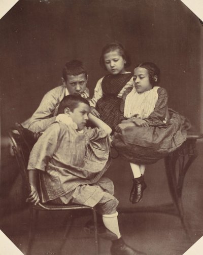 Alfons, Eugen, Marie ja Hermine Antoine, 1850-60-luvut. tekijältä Franz Antoine
