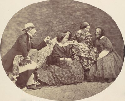 [Mathias Höusermann, Marie Antoine, Elise Höusermann ja Pepe Wöss], 1850-60-luvut. tekijältä Franz Antoine