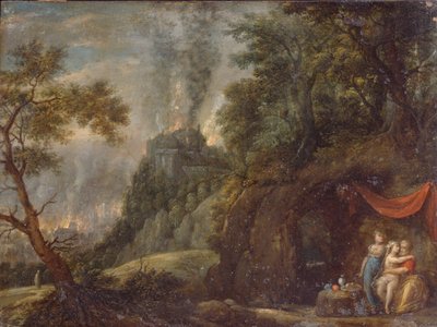 Loot ja hänen tyttärensä, 1720-luku tekijältä Franz Anton Hartmann