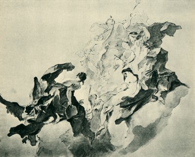 Uskon, oikeuden ja maalauksen allegoria, 1758-1759, 1943. tekijältä Franz Anton Maulbertsch