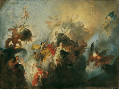 Jumalallinen kaitselmus ja hyveet tekijältä Franz Anton Maulbertsch