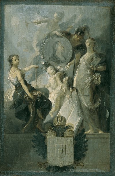 Kunnianosoitus keisarinna Maria Theresialle tekijältä Franz Anton Maulbertsch