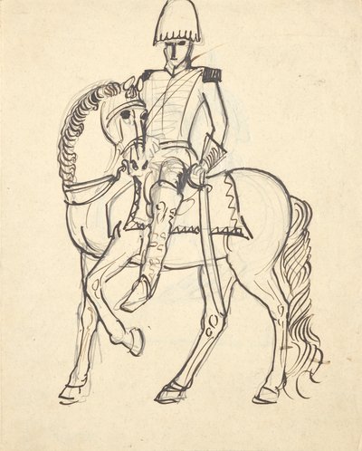 upseeri hevosen selässä tekijältä Franz Barwig d. Ä.