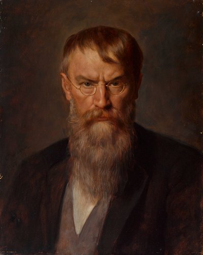 Franz von Lenbachin muotokuva 1836-1904, 1907. tekijältä Franz Defregger von
