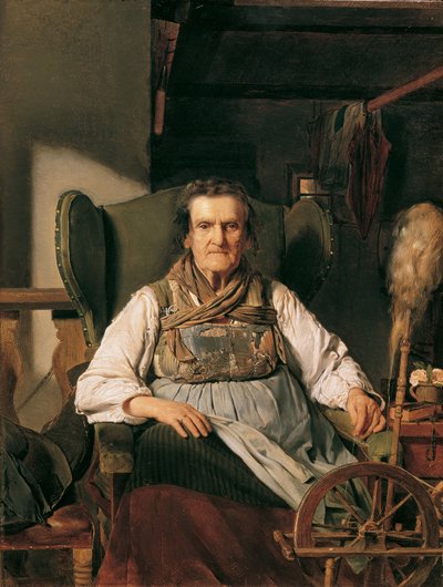 Ramsau-viljelijä pyörän ääressä tekijältä Franz Eybl