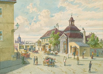 Matzleinsdorfer-linja Wienissä (kulma Margarethengurtel ja Matzleinsdorfer Platz) tekijältä Franz Gerasch