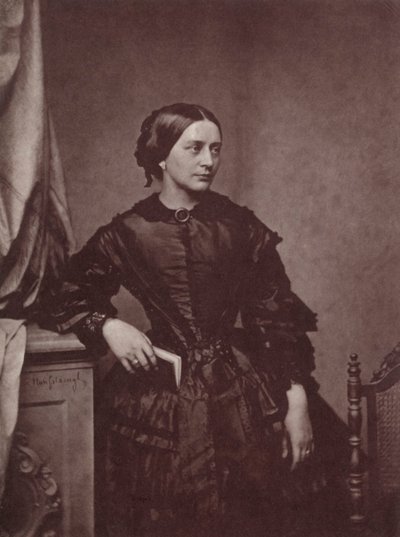 Clara Schumann, saksalainen pianisti ja säveltäjä, 1800-luku tekijältä Franz Hanfstaengl