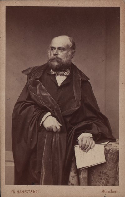 Pianisti ja säveltäjä Adolph von Henseltin muotokuva 1814-1889, noin 1860. tekijältä Franz Hanfstaengl