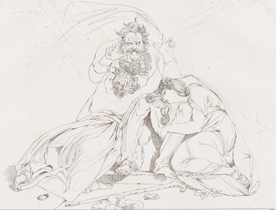 Der Tod des Oidipus Oidipuksen kuolema, 1806. tekijältä Franz Hegi