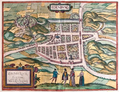 Edinburgh, Skotlanti (kaiverrus tekijältä Franz Hogenberg