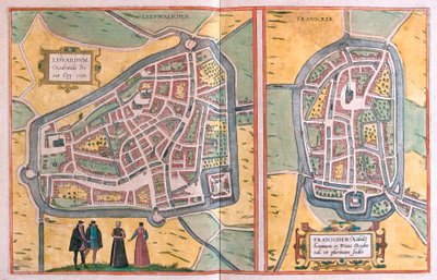 Franeker, Alankomaat (kaiverrus tekijältä Franz Hogenberg