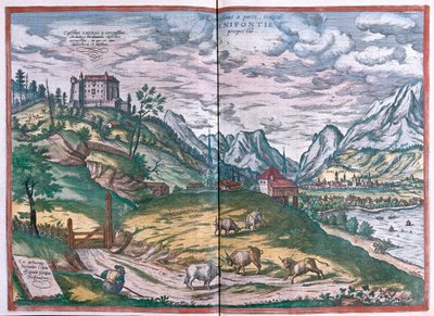 Innsbruck, Itävalta (kaiverrus tekijältä Franz Hogenberg