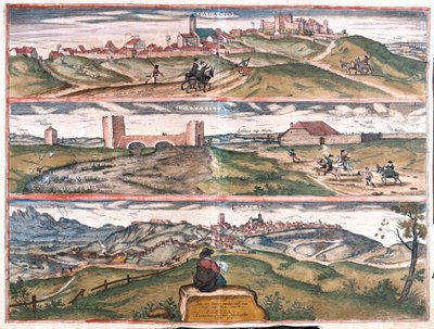 Palatsit ja Villafranca - Alcantara - Cabecas, Espanja (kaiverrus tekijältä Franz Hogenberg