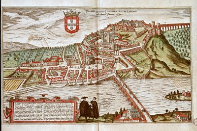 Coimbran kartta (kaiverrus tekijältä Franz Hogenberg