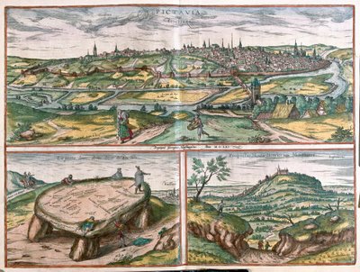 Montpellier, Tours ja Poitiers, Ranska tekijältä Franz Hogenberg