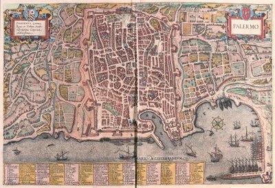 Palermo, Italia (kaiverrus tekijältä Franz Hogenberg