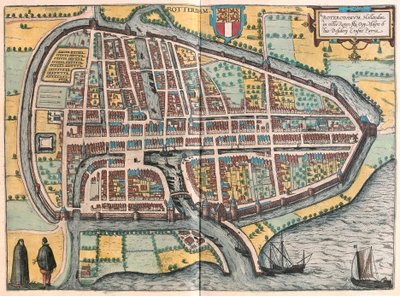 Rotterdam, Alankomaat (kaiverrus tekijältä Franz Hogenberg