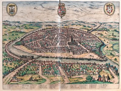 Sevilla, Espanja (kaiverrus tekijältä Franz Hogenberg