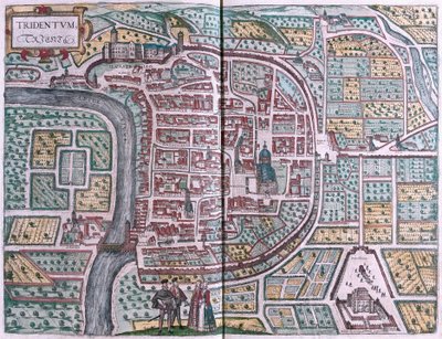 Trento, Italia (kaiverrus tekijältä Franz Hogenberg