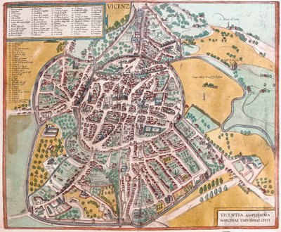 Vicenza, Italia (kaiverrus tekijältä Franz Hogenberg