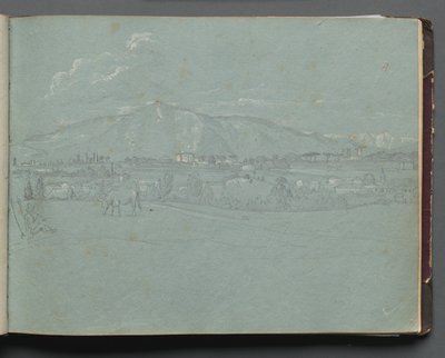 Albumi näkymistä Roomaan ja ympäristöön, Maisematutkimukset, sivu 10a: Roman Landscape tekijältä Franz Johann Heinrich Nadorp