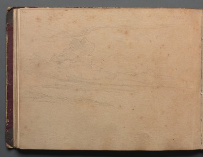 Albumi näkymistä Roomaan ja ympäristöön, Maisematutkimukset, sivu 29b: Maisematutkimus. tekijältä Franz Johann Heinrich Nadorp