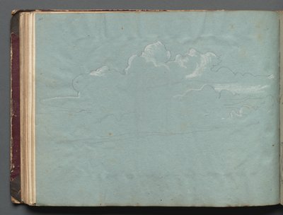 Albumi näkymistä Roomaan ja ympäristöön, Maisematutkimukset, sivu 36b: Cloud Study tekijältä Franz Johann Heinrich Nadorp