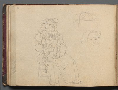 Albumi näkymistä Roomaan ja ympäristöön, Maisematutkimukset, sivu 38b: Kuvatutkimus tekijältä Franz Johann Heinrich Nadorp