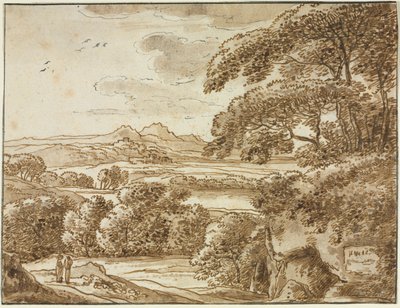 Maisema, n. 1780. tekijältä Franz Kobell