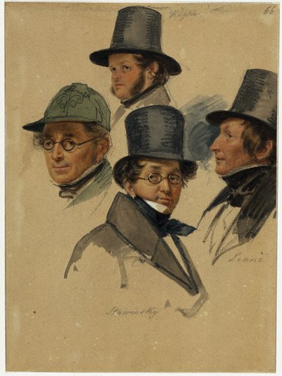 Franz Kugler, Karl Stawinsky, Peter Joseph Lenné, E. B. J. Raupach () tekijältä Franz Krüger