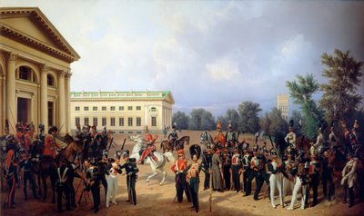 Venäjän keisarillinen kaarti Tsarskoje Selossa vuonna 1832, 1841. tekijältä Franz Krüger