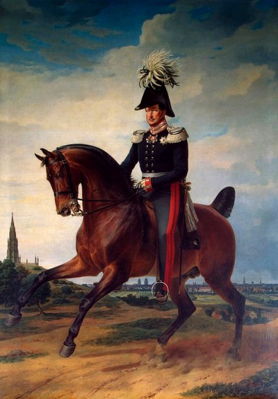 "Preussin Frederick William III:n ratsastusmuotokuva", 1797-1840, 1831. tekijältä Franz Kruguer
