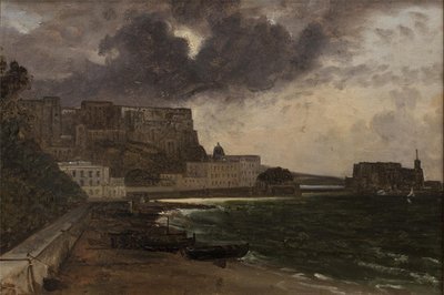 Napolin satamasta. Myrskyn kerääminen tekijältä Franz Ludwig Catel