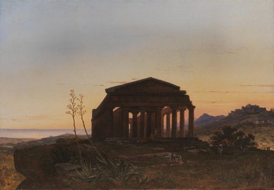 Girgentin Concordian temppeli tekijältä Franz Ludwig Catel