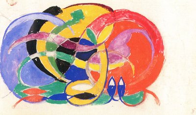 Abstrakti koostumus tekijältä Franz Marc