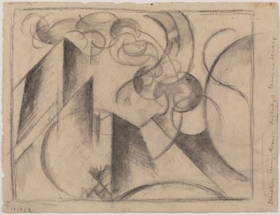 Abstrakti piirustus tekijältä Franz Marc