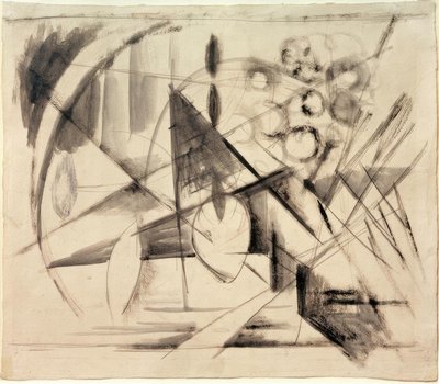 Abstrakti Zeichnung tekijältä Franz Marc
