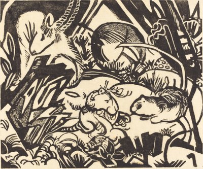 Animal Legend Tier Legend, 1912. tekijältä Franz Marc