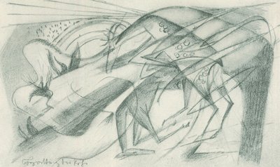 Metsäkauriin parittelu tekijältä Franz Marc