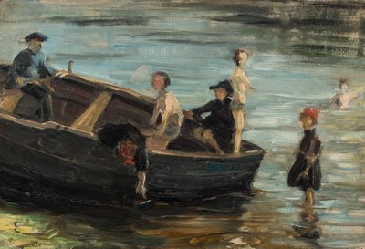 Lapset veneessä tekijältä Franz Marc