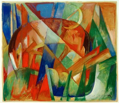Fabeltier II (Pferd) tekijältä Franz Marc