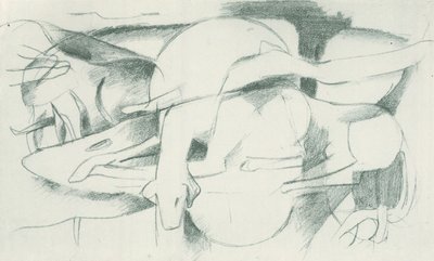 Franz Marc - Luonnoskirja kentältä - Sheet 04 tekijältä Franz Marc