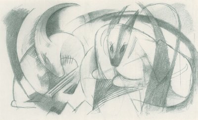 Franz Marc - Luonnoslehti kentältä - Sheet 13 tekijältä Franz Marc