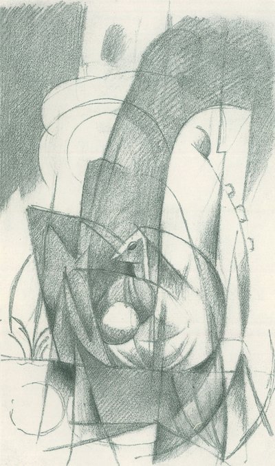 Franz Marc - Luonnoslehti kentältä - Sheet 15 tekijältä Franz Marc