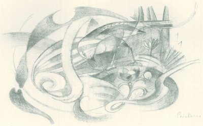 Franz Marc - Luonnoslehti kentältä - Sheet 29 tekijältä Franz Marc