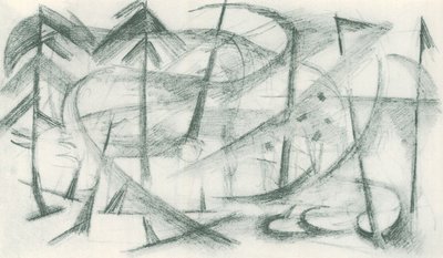 Franz Marc - Luonnoslehti kentältä - Sheet 35 tekijältä Franz Marc