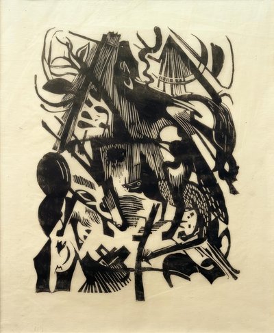 Susien syntymä tekijältä Franz Marc