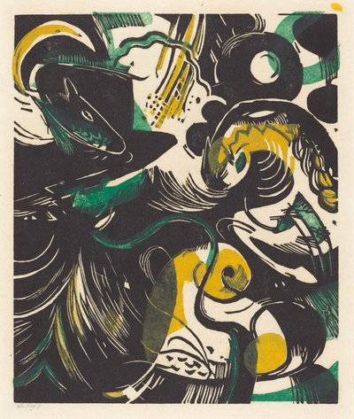 Genesis II (Schöpfungsgeschichte II) tekijältä Franz Marc