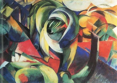 Saksa: Der Mandrill Mandrill tekijältä Franz Marc