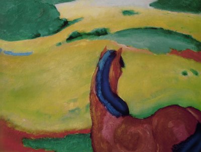 Kabayo sa isang tanawin, 1910 finn tekijältä Franz Marc